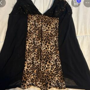 Animal print top